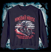 Hinsdale House Ghost Biker Unisex Lightweight Crewneck Sweatshirt