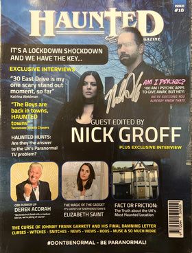 #18 Nick Groff Autograph Haunted Magazine